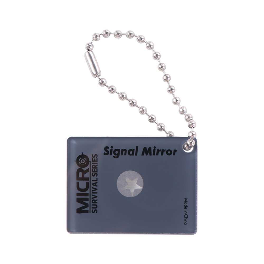 Signal Mirror Rescue - マリンカヤック用反射式屋外信号ミラー。実用的な昼間の救助用ミラー。アクリル製。旅行やサバイバルに最適な屋外用具。
