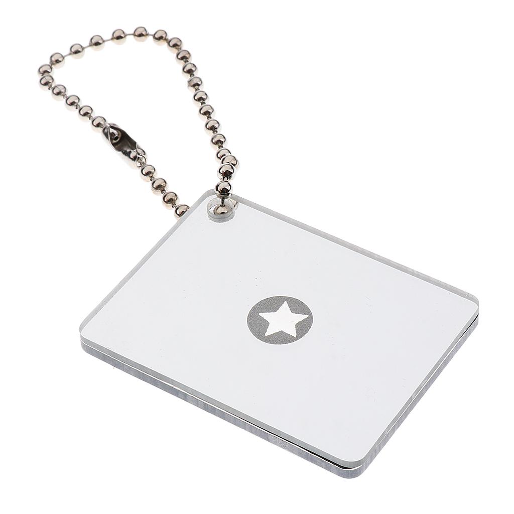 Signal Mirror Rescue - 緊急用屋外信号ミラー。アクリル製反射板。ボートやハイキングなどのアウトドア活動で役立つ救助・サバイバルツール。