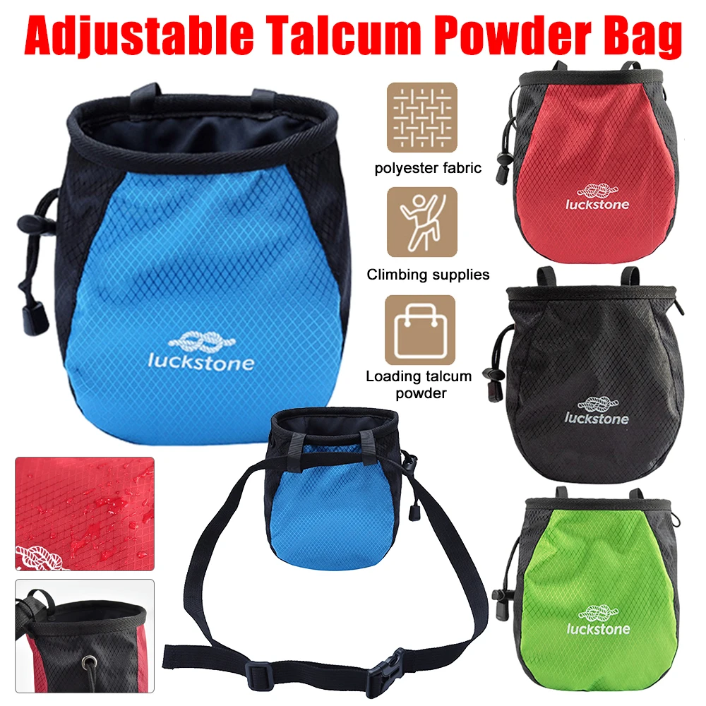 Chalk Bag Bouldering - 屋外クライミング用マグネシウムパウダーバッグ,防水チョークバッグ,調節可能な収納バッグ,屋外クライミング用品