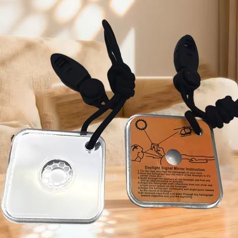Signal Mirror Rescue - 多機能実用的なサバイバル緊急救助反射信号ミラー屋外カヤックボート緊急サバイバルキット