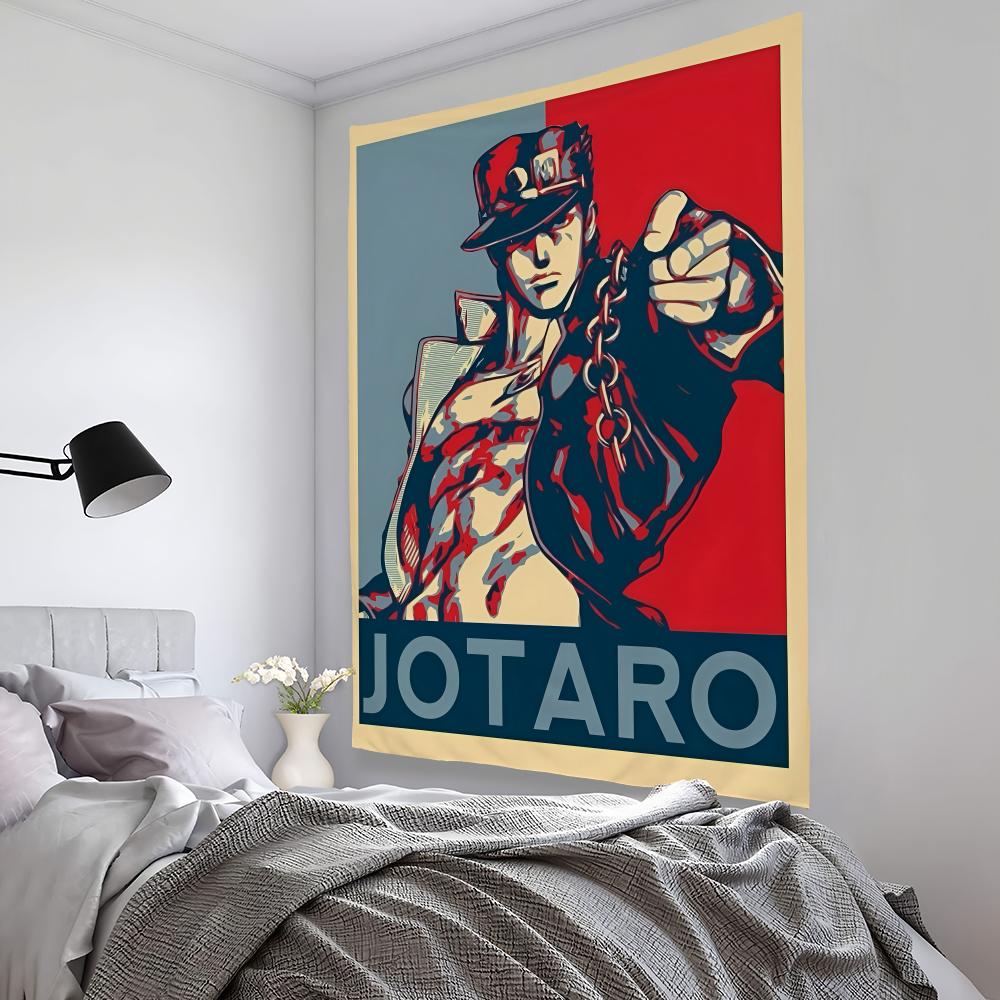 Outdoor Adventure Background - J-JoJo B-Bizarre Adventure タペストリー マイクロファイバー背景アート装飾 寝室