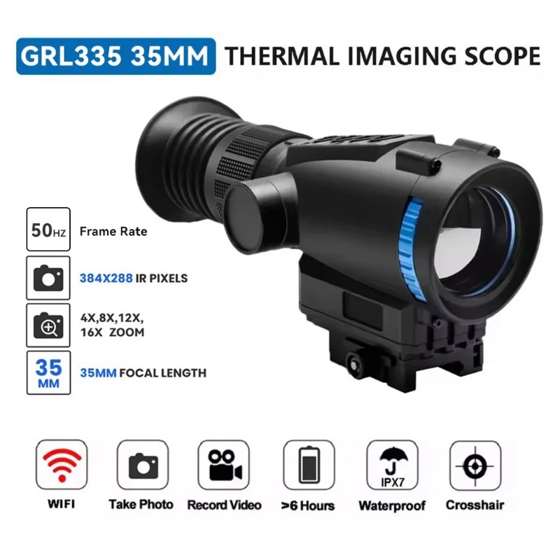 Outdoor Adventure Videos - 384*288 50Hz サーマルビジョンスコープ 25/35MMレンズ サーマル単眼鏡 GRL335