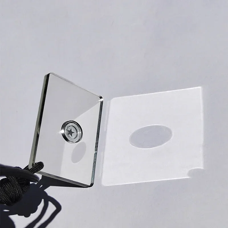 Signal Mirror Rescue - サバイバルミラー シグナルガラスミラー ホイッスル/コンパス/ランヤード付き サバイバルレスキュー緊急キット キャンプ用シグナルミラー