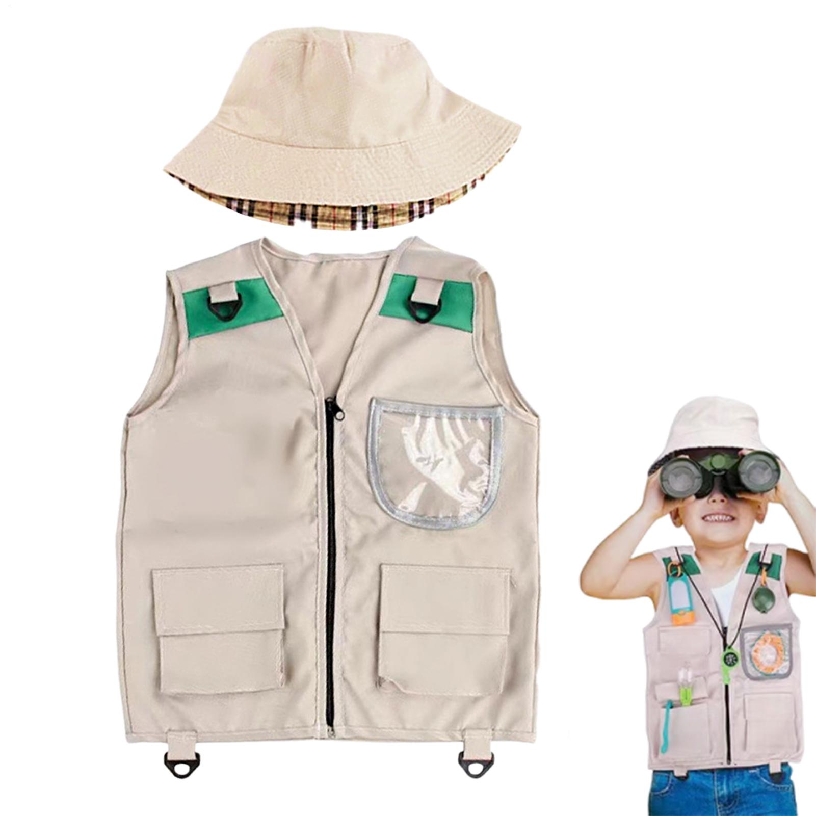 サファリキッズアウトドアエクスプローラーキット、カーゴベスト - Outdoor Adventure Girl のレビューと価格