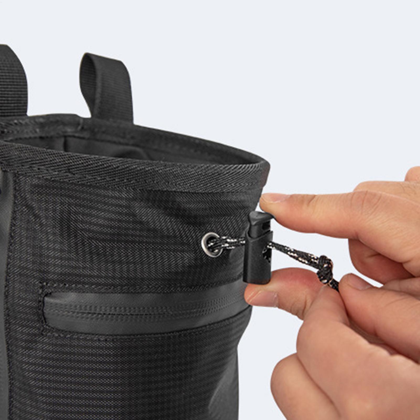 チョークバッグ防水調節可能なウエストベルトギアパウダーサック - Chalk Bag Bouldering のレビューと価格