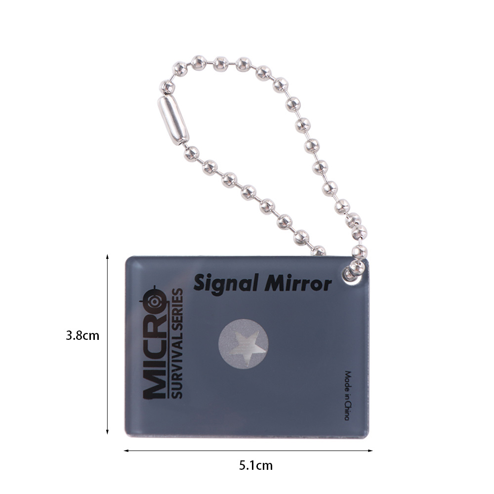 携帯用反射式屋外信号ミラー 多機能実用救助ミラー アクリル製 - Signal Mirror Rescue のレビューと価格