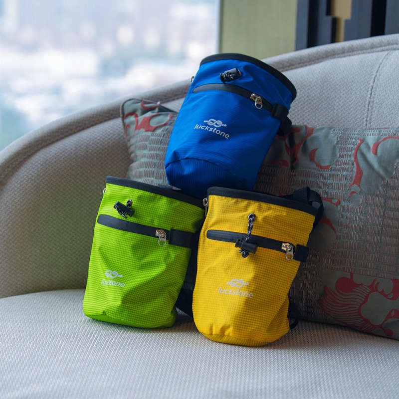 ロッククライミング用チョークバッグ ウエストハンギング マグ - Chalk Bag Bouldering のレビューと価格