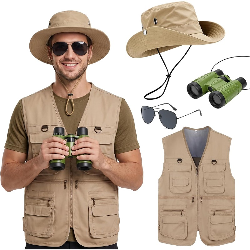 サファリコスチューム メンズセット、動物園職員風、大人用、ア - Zoo Outdoor Adventure Set のレビューと価格
