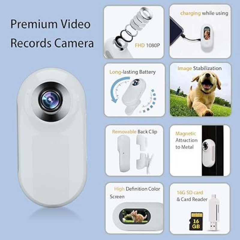ペット首輪カメラ - 猫/犬用防水 HD アクションカメラ、 - Outdoor Adventure Videos のレビューと価格
