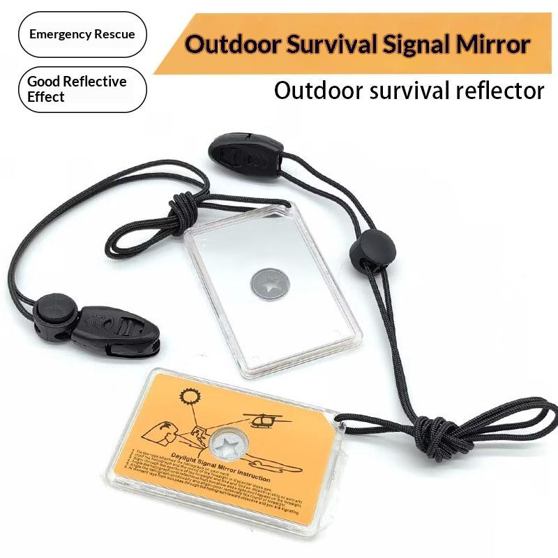 アウトドアサバイバル信号ミラー 緊急反射鏡 ポータブル反射鏡 - Signal Mirror Rescue のレビューと価格
