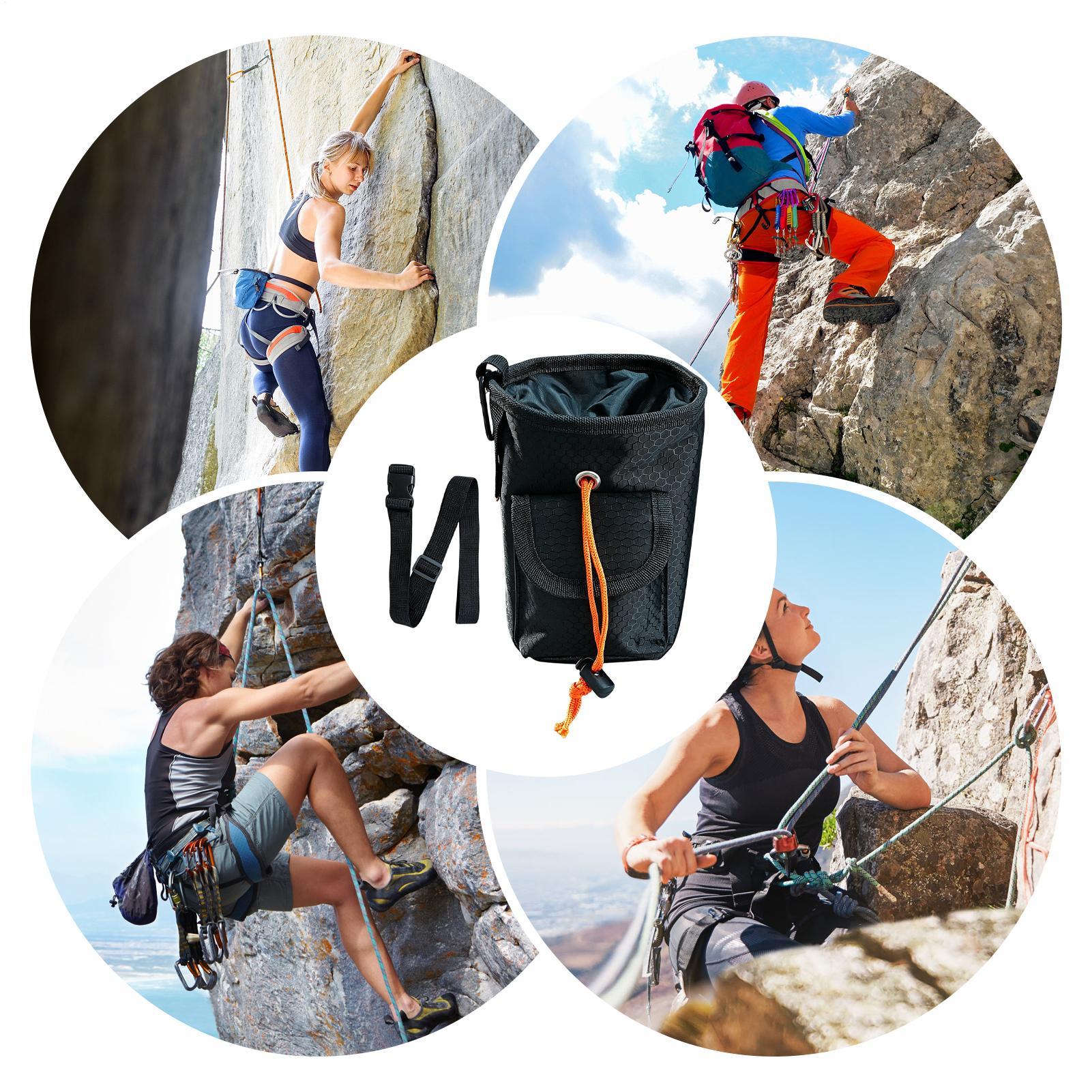 ディスクゴルフ用チョークバッグ。調整可能なベルトとドロースト - Chalk Bag Bouldering のレビューと価格