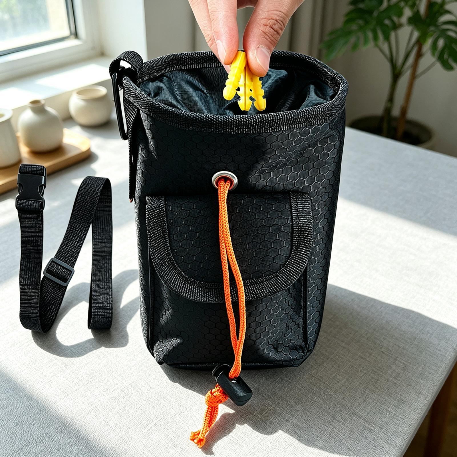 ディスクゴルフ用チョークバッグ。調整可能なベルトとドロースト - Chalk Bag Bouldering のレビューと価格