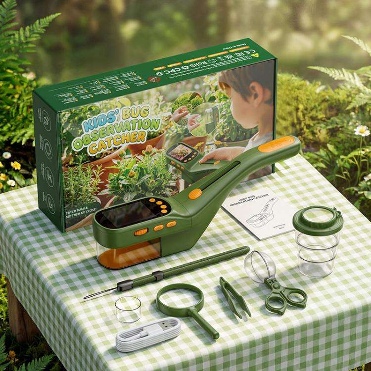 プラスチック製キッズ用昆虫観察器 500倍 HD顕微鏡 10 - Outdoor Adventure With Kids のレビューと価格