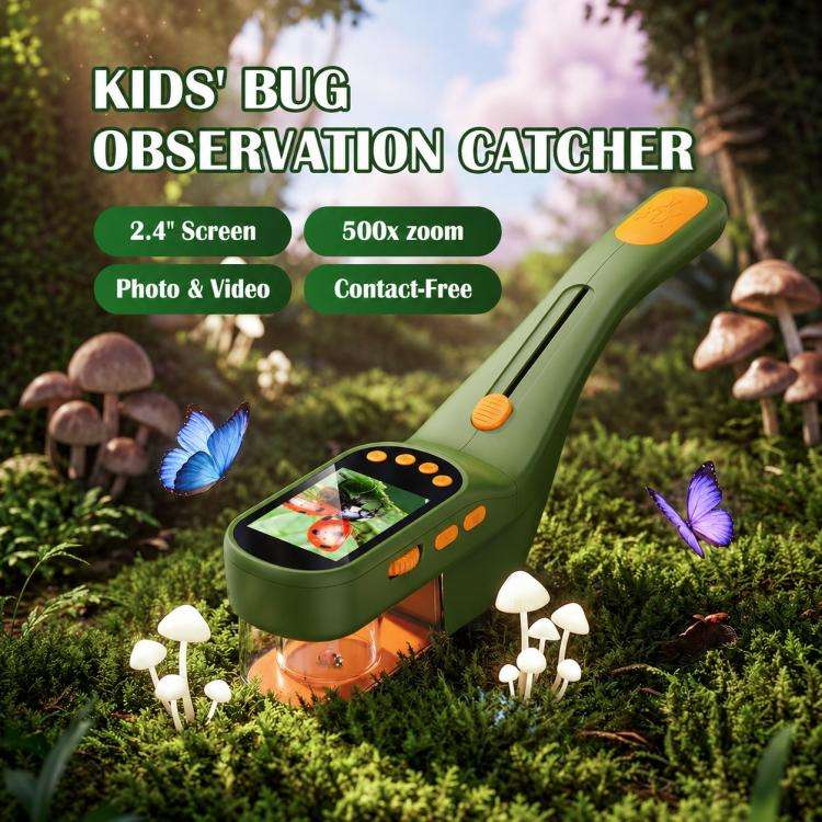 プラスチック製キッズ用昆虫観察器 500倍 HD顕微鏡 10 - Outdoor Adventure With Kids のレビューと価格