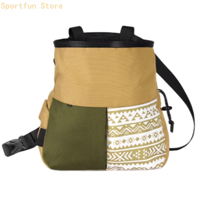 オックスフォード布ロッククライミングチョークバッグポケット付 - Chalk Bag Bouldering のレビューと価格