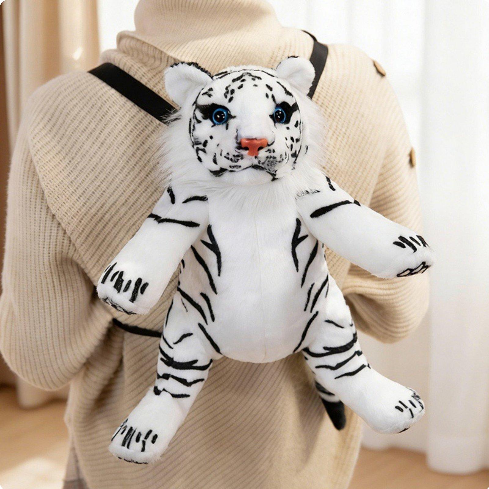 子供向けの、柔らかいレオパード柄のぬいぐるみバッグ。動物モチ - Outdoor Adventure With Kids のレビューと価格