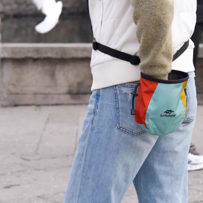 ウエストハングチョークバッグ 耐摩耗性 防水性 軽量 クライ - Chalk Bag Bouldering のレビューと価格