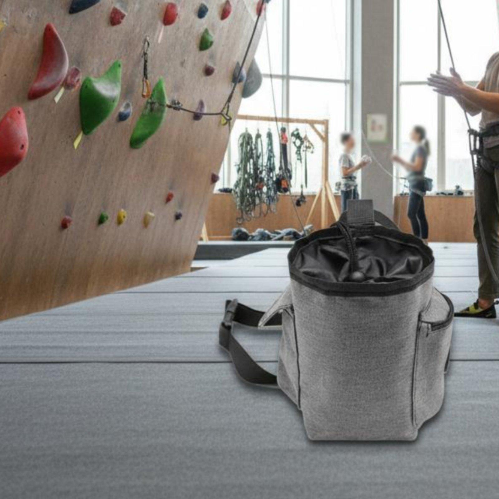 ボルダリングチョークバッグ 調節可能なベルト付き クライミン - Chalk Bag Bouldering のレビューと価格
