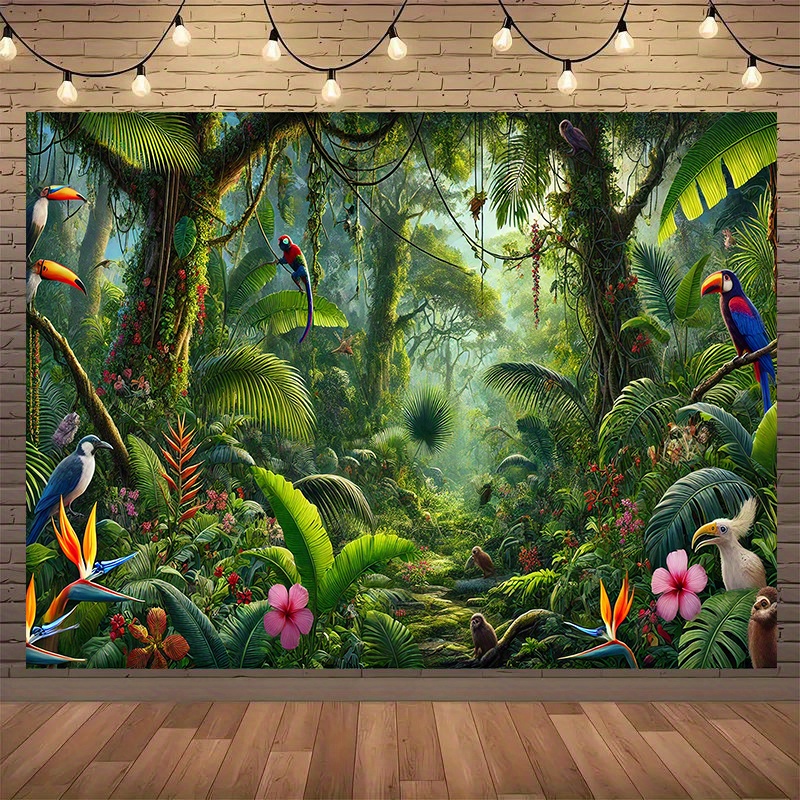 1pc ジャングルアドベンチャー背景バナー背景装飾、多機能屋 - Outdoor Adventure Background のレビューと価格