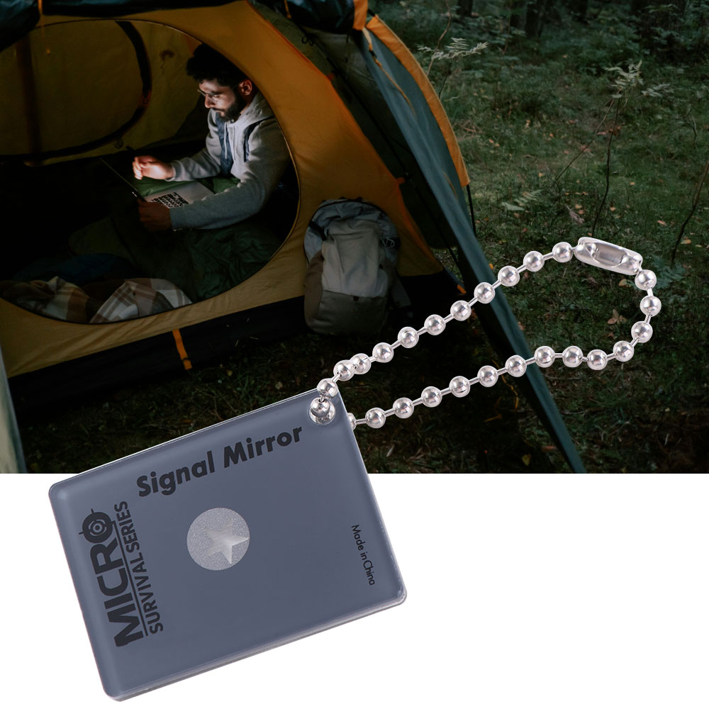 反射式屋外信号ミラー、実用的な日中救助ミラー、アクリル製多機 - Signal Mirror Rescue のレビューと価格